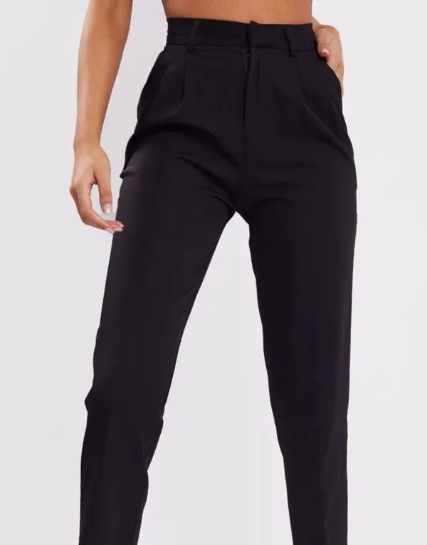 Pretty Little Thing TALL BLACK CIGARETTE PANTS - Image 2