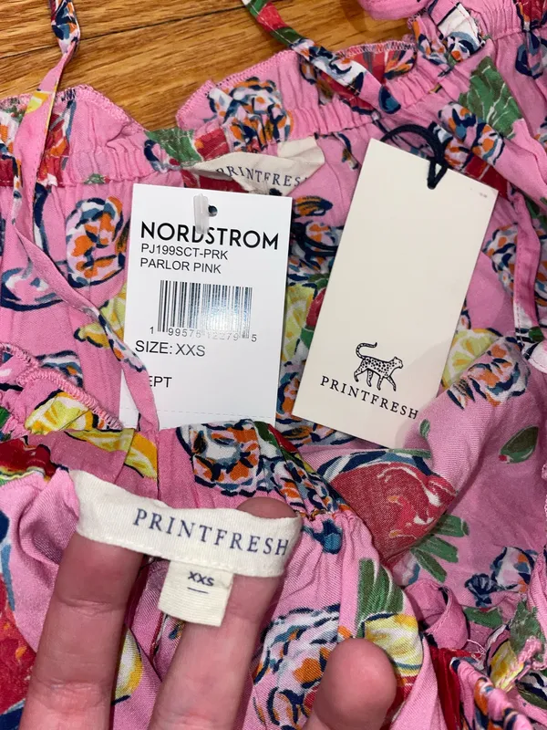 Print fresh pink cocktail pj set  - Image 2