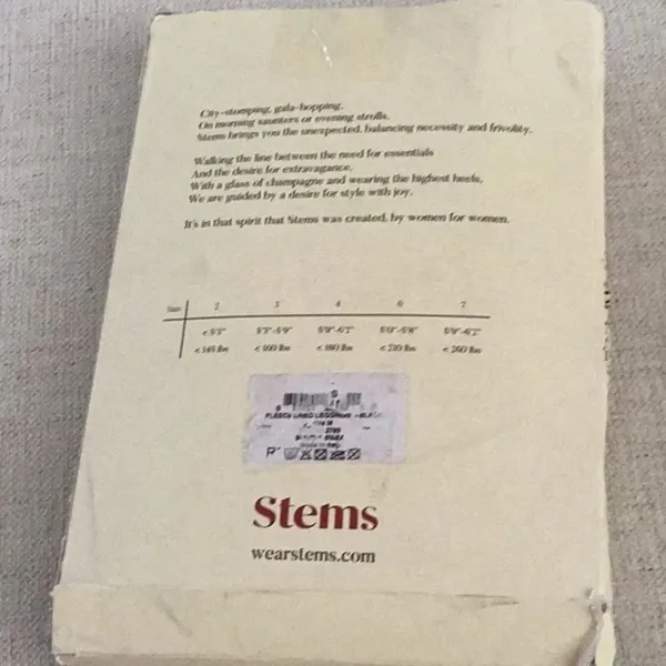 Stems Luxury for Legs Fleece Lined Thermal Leggings, Black, Size Medium, NWT - Image 4