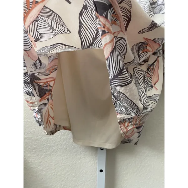 Lulus Off The Shoulder Tropical Leaf‎ Print Mini Dress Women's Size S - Image 6