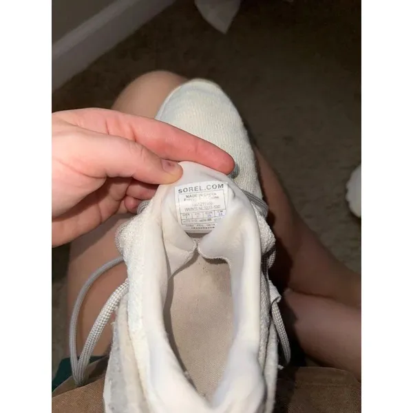 Sorel Kinetic Impact Lace Sneakers White Gray Women’s Size 7 - Image 7