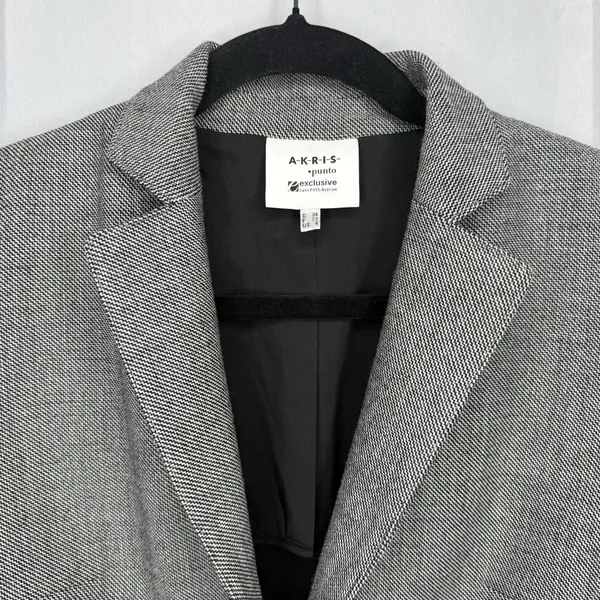 Akris Punto Wool Blazer Jacket 4 (Small) Single Button Slimming Saks Fifth Ave - Image 2