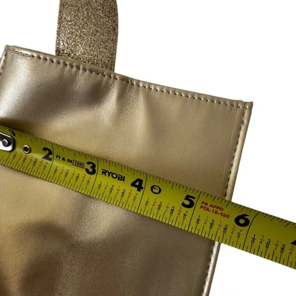 Jimmy Choo Parfums Gold Metallic Glitter Strap Tote Bag Luxury Fragrance Gift - Image 5