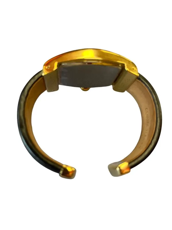 Joan Rivers V377 wms Japan movement black gold steel watch untested SKU 10-789 - Image 3