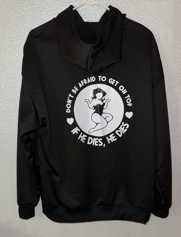 Hoodie Black Size XL - Image 2