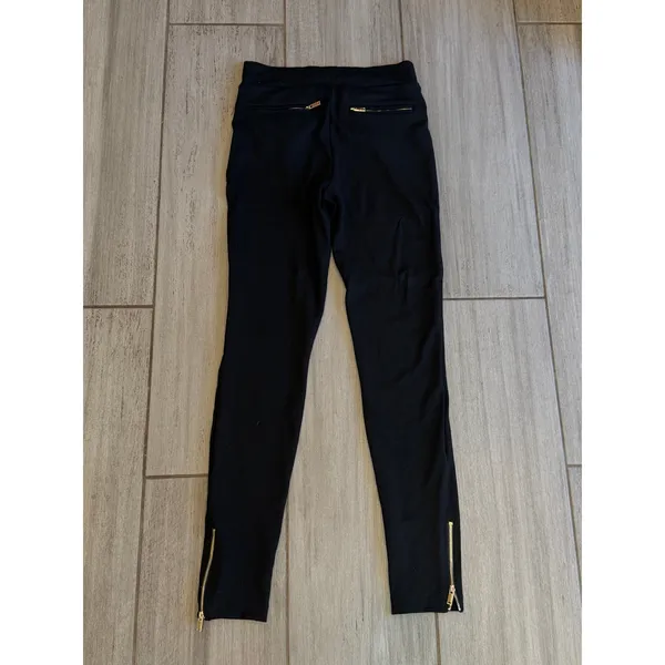 Generation Love Skinny Pants Pull On Travel Black Ankle Zipper Size XS - Image 4