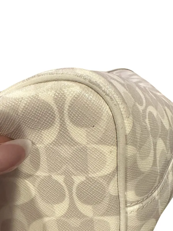 Coach Park Cream C Monogram Signature Canvas City Shopper Tote Bag - Image 4