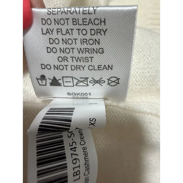Quince Mongolian Cashmere Crewneck Sweater Ivory Women's‎ Size X-Small - Image 10