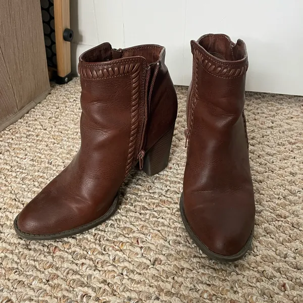 JustFab Chestnut Ankle Booties - Image 6
