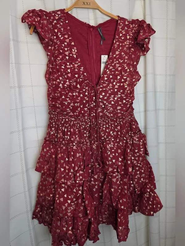 By Anthropologie Short-Sleeve Ruffled Mini Dress - Image 2