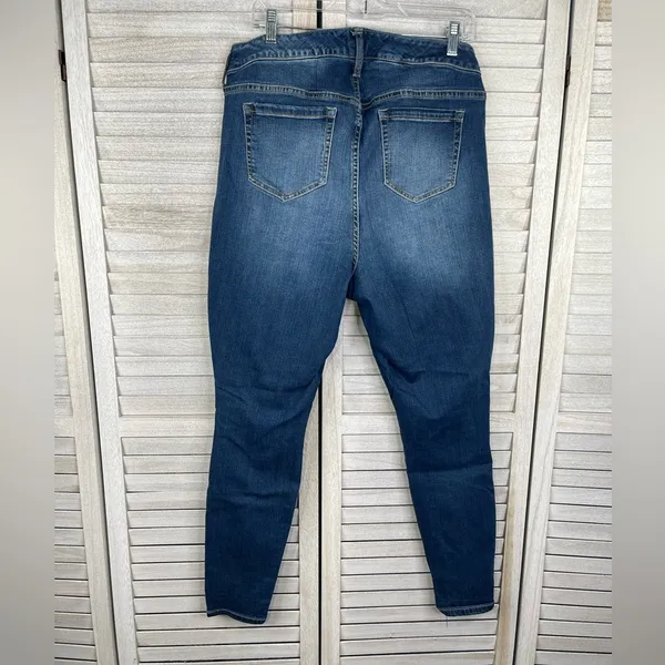 TORRID Premium Denim High Rise Curvy Lightly Distressed Stretch Jeans-14R - Image 2