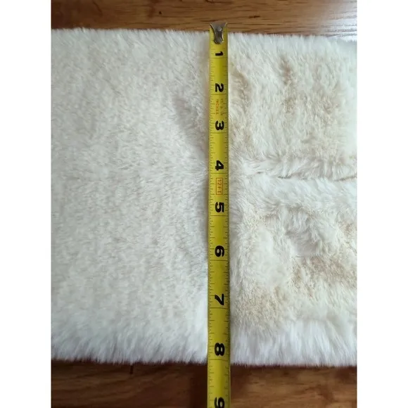 NWT Apparis Vegan Faux Fur Pull-Through Scarf Ivory White Cream OS Cozy Soft #2 - Image 7