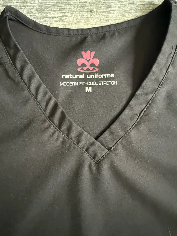 Natural Uniforms Scrubs Set Black Size M - Image 3