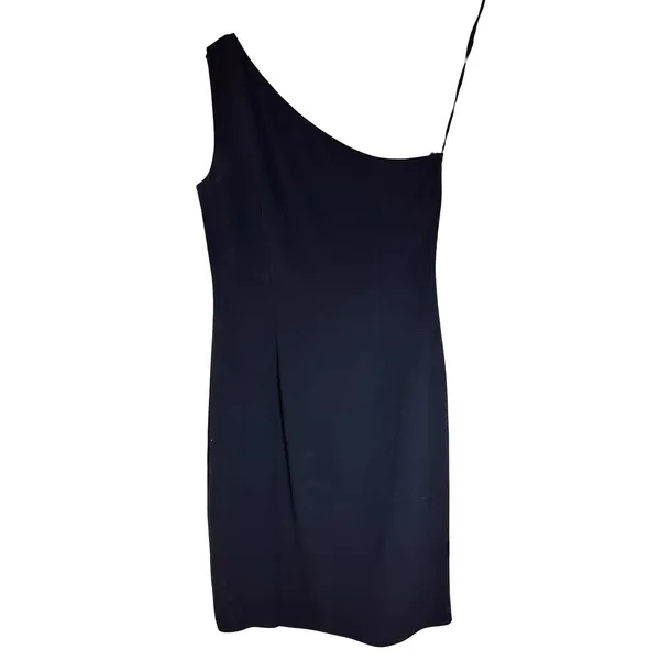 Lauren Ralph Lauren Black One Shoulder Midi Dress‎ Size 4 Formal Evening - Image 5
