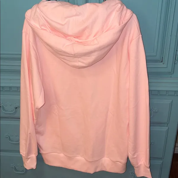 NWT Rose Quartz Pink Vast Life Climate Change Zip up fleece hoodie -water bottle - Image 8