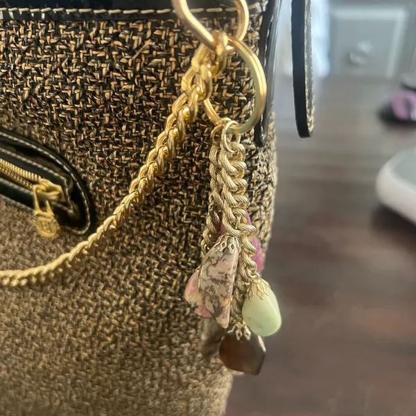Handmade stone purses Chain Brown - Image 5