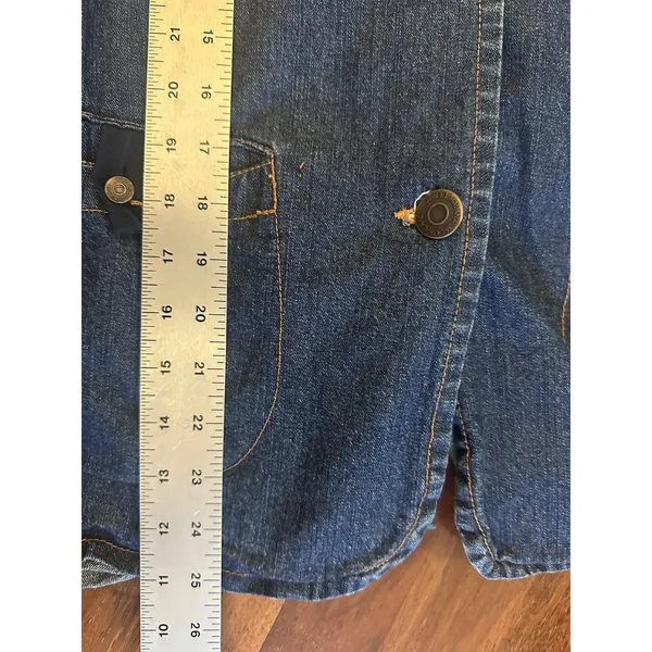 Havana Jacks Cafe Blue Denim Long Sleeve Jacket Jean Women’s Size 1X Vintage EUC - Image 4