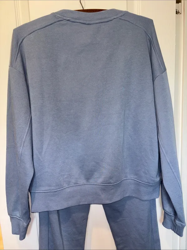 Keith Haring Slate Blue Crew Neck Sweatshirt With Matching Jogger Pants Size Sm - Image 6