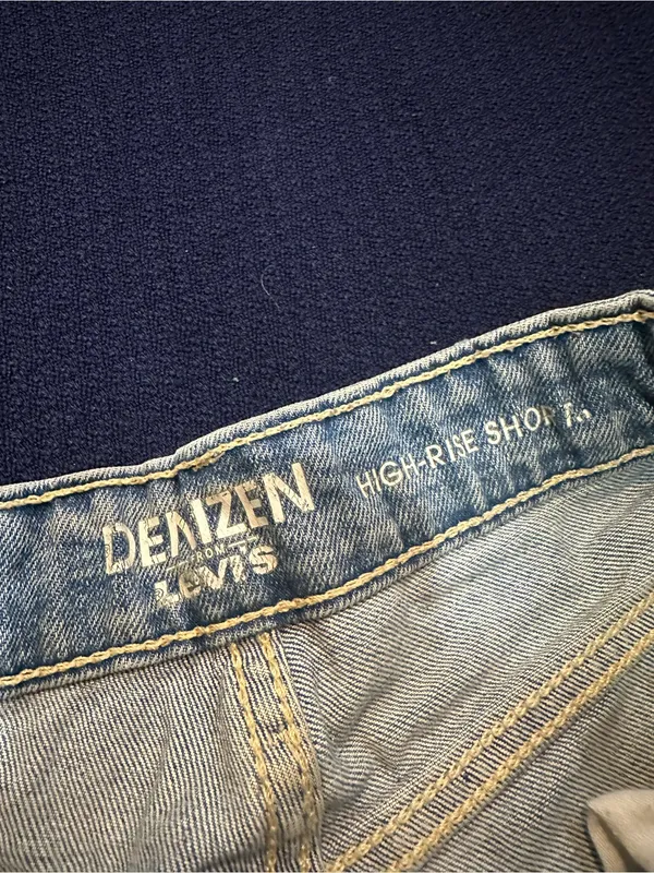 Levi's Light Blue Distressed Denim Shorts - Image 4