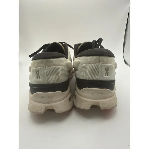 On Running Cloudmonster Undyed-White Flame Orange Sneakers Womens 11 61.99023 - Image 4