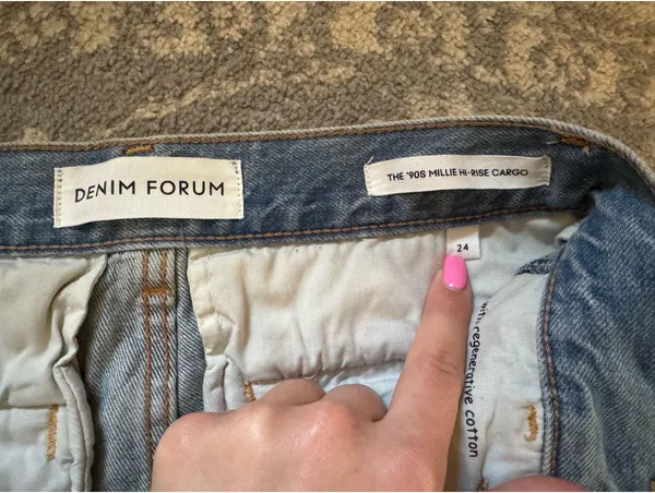 Aritzia Denim Forum High-Rise Cargo The '90s Millie Jeans - Image 5