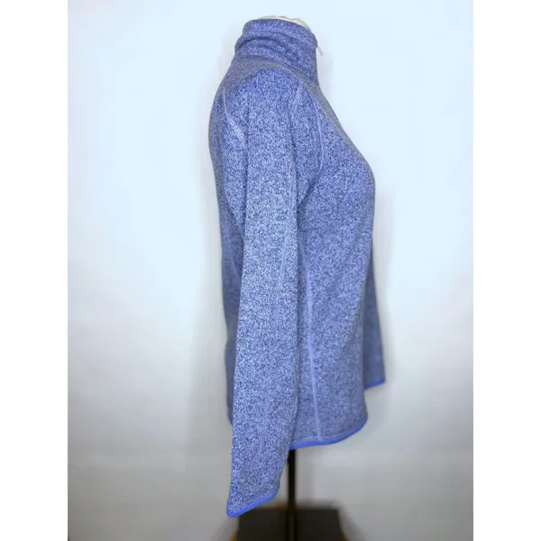 Patagonia Better Sweater 1/4 Zip Fleece Pullover Blue Marl STY25617 Womens M - Image 6