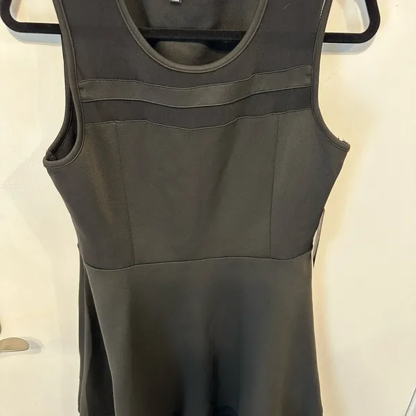 NWT Womens Size large Lulus Sheer Determination Sleeveless Mesh Skater Dress - Image 4