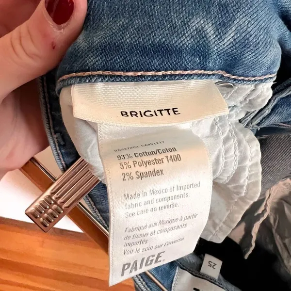 PAIGE Brigitte High Rise Relaxed Jean Size 25 - Image 7