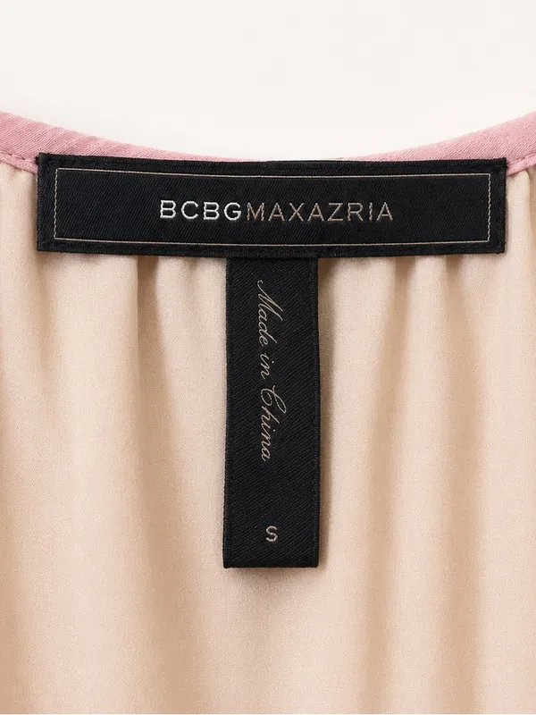 BCBGMaxAzria Boho Blush Pink Floral Mesh Cottagecore Flutter Sleeve Dress - Image 8