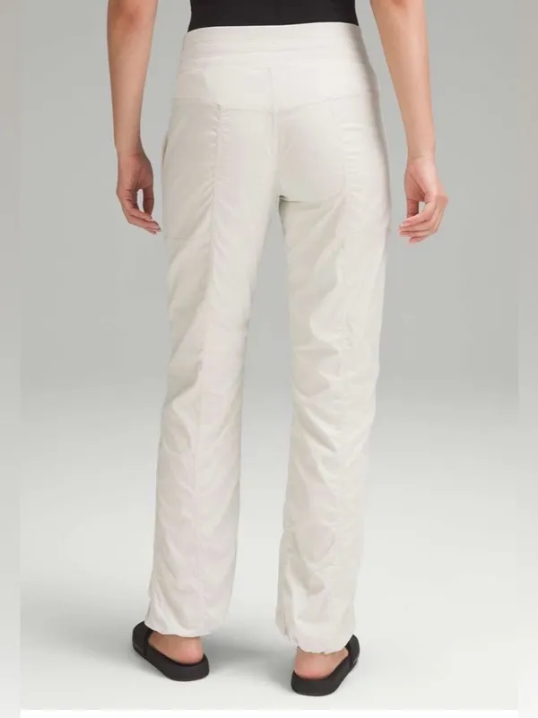 Lululemon Dance Studio Mid-Rise Pant Full Length bone W5ENNR size 4 small flaw - Image 2