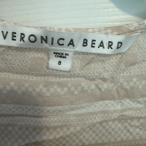 Veronica Beard Silk Blouse‎ Sz 8 Pink Blush Nordic Loop Buttons Quiet Luxury EUC - Image 2