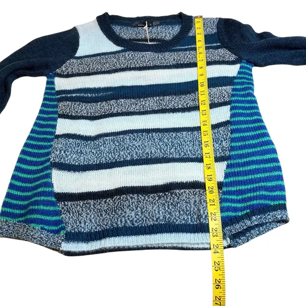 NWT Prana Seffi Wool-Blend Crewneck Sweater Nautical Striped Women's Size Small - Image 7