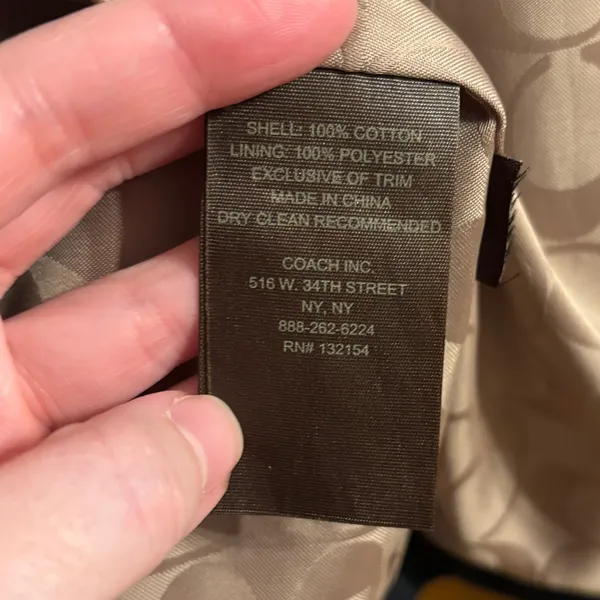 Coach Cotton Double Breasted Trench Coat - Image 12
