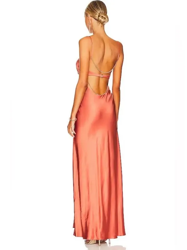 LPA Revolve Adellum Maxi Dress in Copper size XS $248 - Image 2