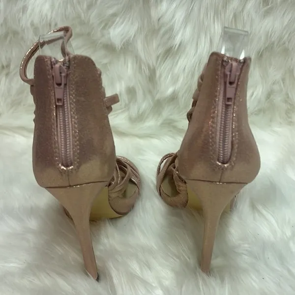 JUSTFAB Party Pleaser Strappy Heeled Sandal size 7.5 BIN 16‎ - Image 9