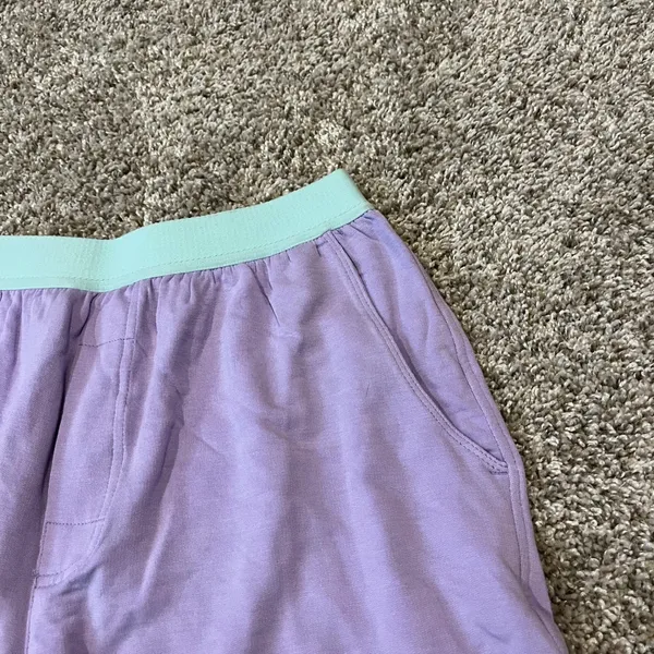 Jambys Shorts Boxers with Pockets Purple Green Lavender Mint‎ Unisex Size XS - Image 3