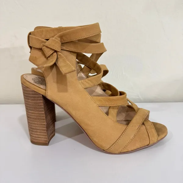 Vince Camuto Sammson Sandal Heels Tan Size 9.5 - Image 4