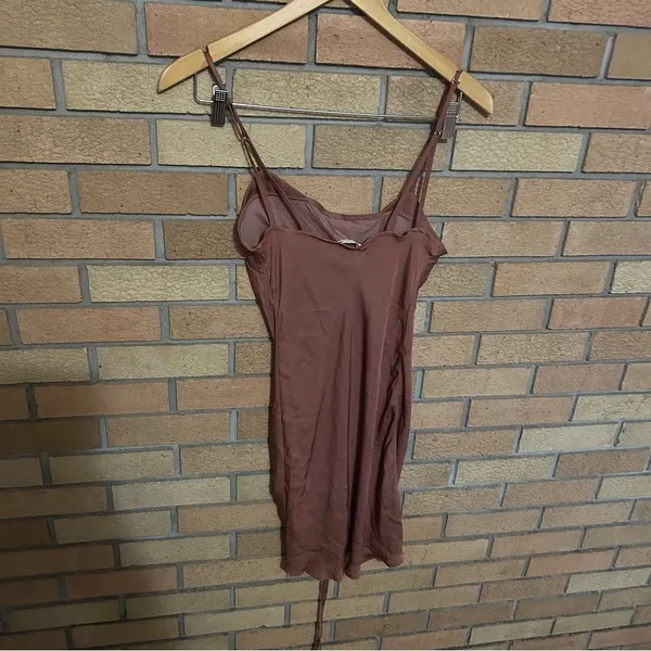 NWT Intimately Free People Be My Mini Slip Dress Ruched Wind Blush Size XS - Image 5