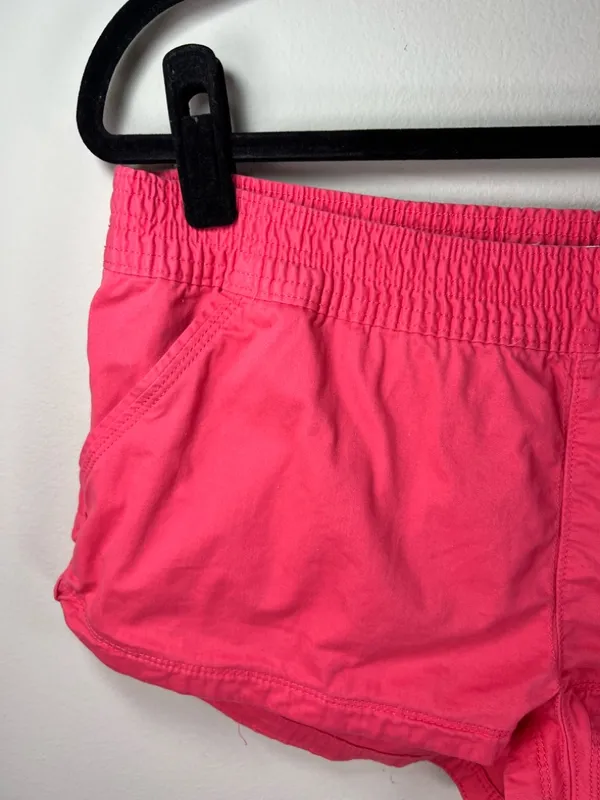 Abercrombie & Fitch 1.5" Shorts Karena Pink Pull On Pockets Embroidered Moose XL - Image 3