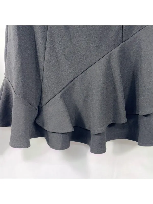Lulu’s Black Strapless Ruffle Hem Mini Dress M - Image 5