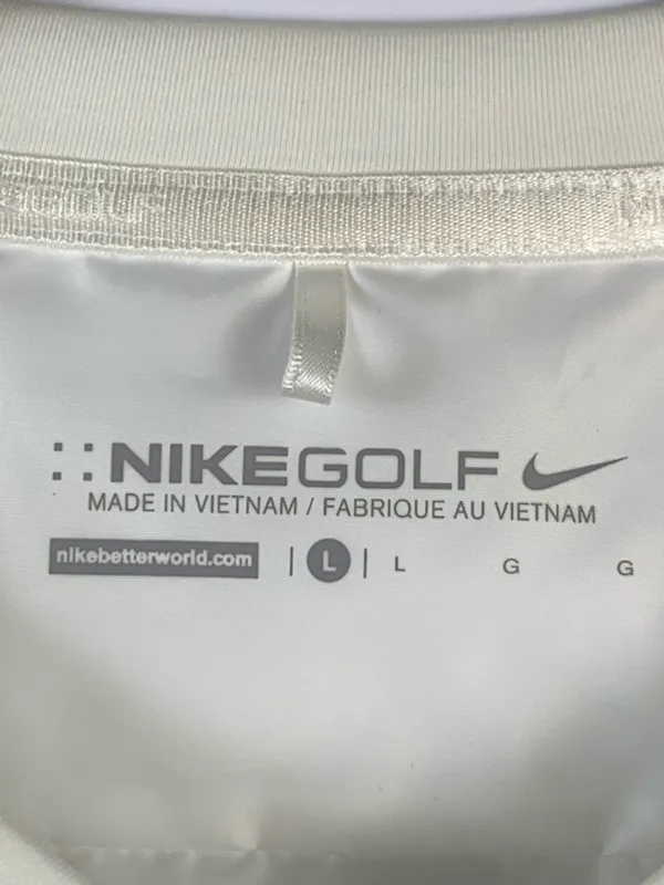 Nike AeroLoft Womens Golf Vest Large White Quilted Full Zip Lightweight - Image 10