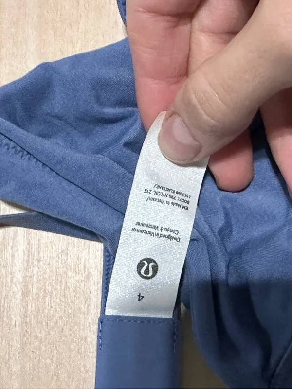Lululemon wundermost Nulu oasis Blue Triangle Bralette NWT 4 - Image 4