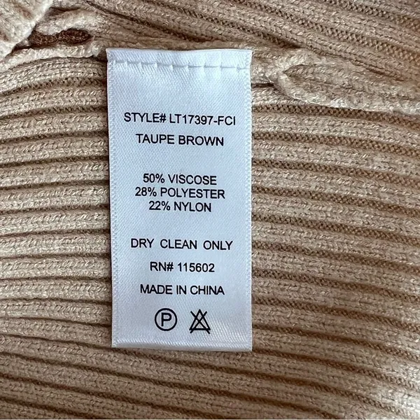 Lush Ribbed Cropped Top Size M Tan Neutral Minimalist Clean Girl Boho 70's - Image 7