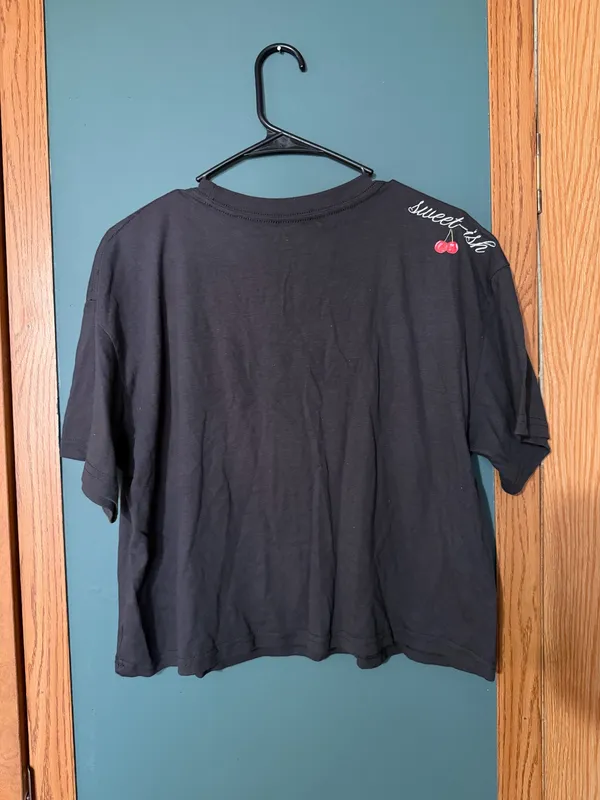 Cherry-ish You Graphic Tee Bow Cherry Y2K Baby Tee | Cute Crop Fit - Image 3