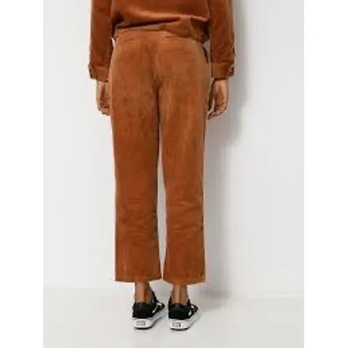 Brixton Brown Victory Corduroy Straight Leg Pants 27 Wide Wale Trousers Caramel - Image 2