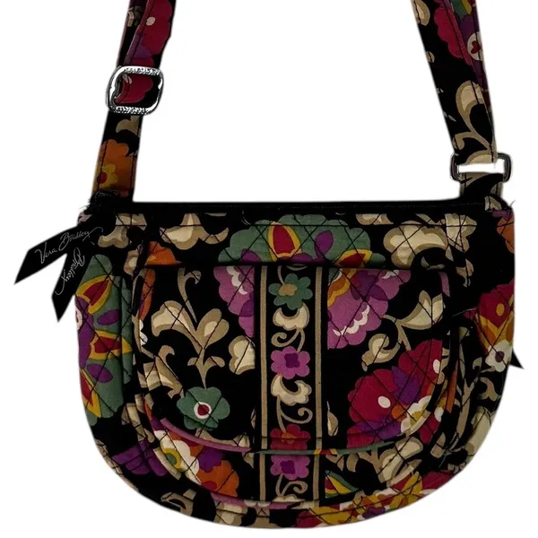 Vera Bradley‎ Floral Quilted Crossbody Bag Purse Adjustable Strap - Image 4