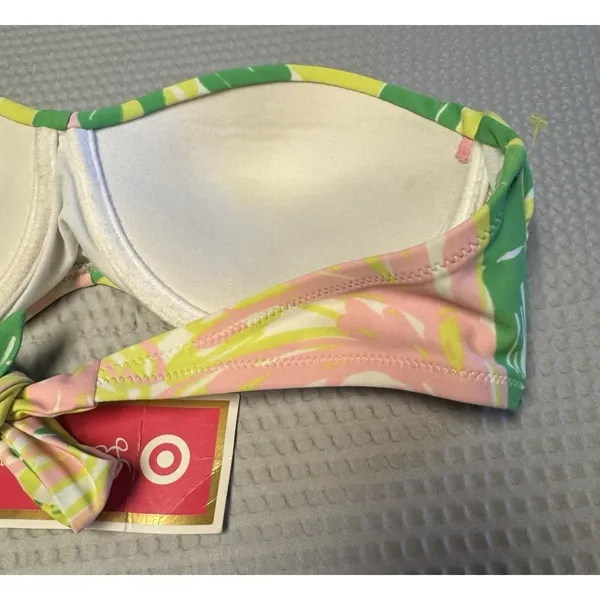Lilly Pulitzer for Target‎ Women's Floral Bandeau Bikini Top NWT SZ Med Tie Back - Image 12