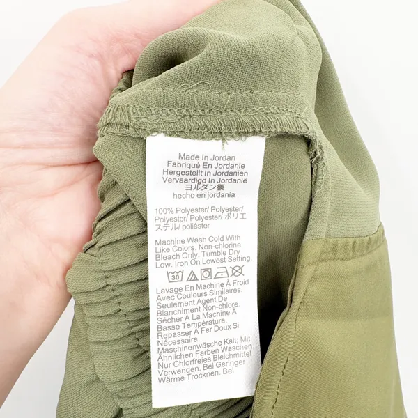 J.Crew Womens Olive Green Wide-Leg Jamie Pant Career Minimalist Trousers Size 10 - Image 6