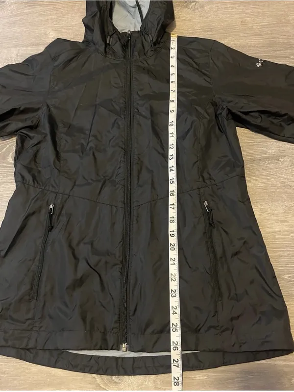 Columbia Windbreaker Jacket Full Zip Hooded Pockets Womens Size S Outdoor - Image 3