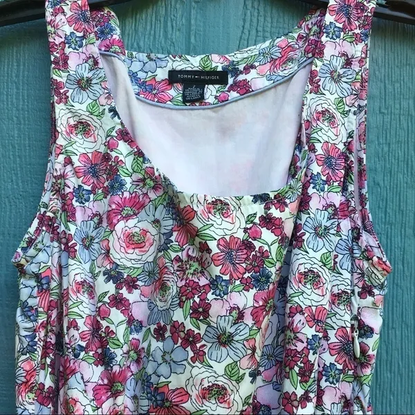 Tommy Hilfiger Belted Floral Sleeveless Dress Women’s Size 2 v6x - Image 2